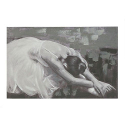 Πίνακας Σε Καμβά Με Πλαίσιο Μπαλαρίνα 3-90-242-0316 120x3x80 Grey-Black Inart Οριζόντιοι Καμβάς