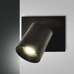 Φωτιστικό Τοίχου Modo 3451-81-101 9x11x11,2cm 1xGu10 35W Black Fabas Luce