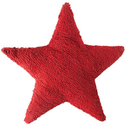 Μαξιλάρι Παιδικό Διακοσμητικό (Με Γέμιση) Αστέρι LΟR-SC-SΤ-R Κόκκινο Lorena Canals 50Χ50 100% Βαμβάκι