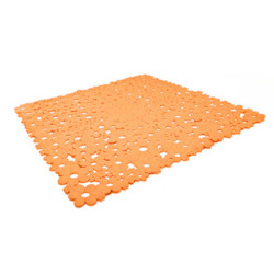 Πατάκι Αντιολισθητικό Fiore 00088.004 Orange 54Χ54 54x54cm PVC