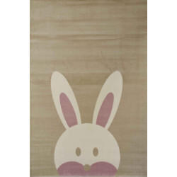 Χαλί Παιδικό Bambino Rabbit 7574 Beige-Pink Ezzo 80X150cm