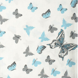 Σεντόνια Παιδικά Σετ 2τμχ Butterfly 56 Sky blue DimCol Μονό 160x240cm 100% Βαμβάκι
