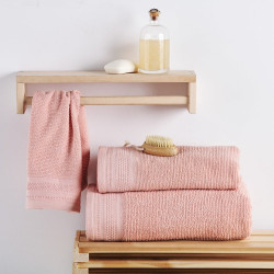 Πετσέτα Matteo Pink Sb Home Προσώπου 50x90cm 100% Βαμβάκι