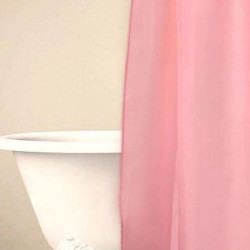 Κουρτίνα Μπάνιου Simple Pink Palamaiki Φάρδος 200cm 180x200cm 100% Πολυέστερ