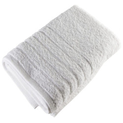 Πετσέτα Ξενοδοχείου Με Ρίγες White 100% Cotton 550gsm Σώματος 70x140cm 100% Βαμβάκι