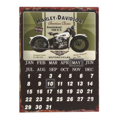 Ημερολόγιο Harley-Davidson LOG413 Καφέ 33x25cm Espiel Ξύλο