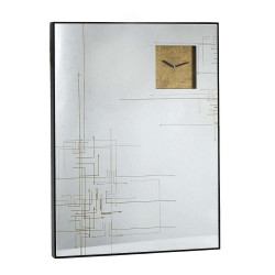 Καθρέφτης-Ρολόι Τοίχου FEC214 Χρυσό-Λευκό 60x80x4,5cm Espiel Μέταλλο