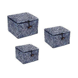 Κουτί Σετ 3Τμχ DAT101 Μπλε 16-13-10cm Espiel Ξύλο