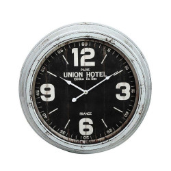 Ρολόι Τοίχου LOG525 Μπεζ 58x58x9cm Espiel Μέταλλο