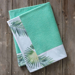 Πετσέτα Θαλάσσης Με Φάσα - Amber Green Nima Θαλάσσης 90x150cm 100% Βαμβάκι