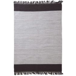 Χαλί Urban Cotton Kilim Flitter Black Royal Carpet 130X190cm