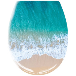 Καπάκι Λεκάνης Waikiki 1854 37x45cm Multicolor Kleine Wolke Πλαστικό