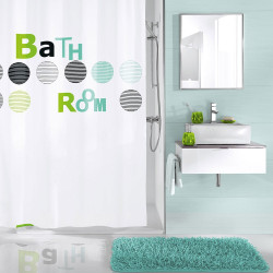 Κουρτίνα Μπάνιου Bathroom 5219 Mint Kleine Wolke Φάρδος 180cm 180x200cm 100% Πολυέστερ