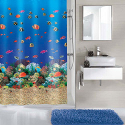Κουρτίνα Μπάνιου Malediven 5202 Multicolor Kleine Wolke Φάρδος 180cm 180x200cm 100% Peva