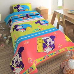 Κουβερλί Παιδικό Disney Mickey 657 Multi DimCol Μονό 100% Μικροΐνα