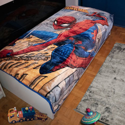 Κουβέρτα Παιδική Βελουτέ Disney Spiderman 511 Digital Print Dim Μονό 160x220cm 100% Βαμβάκι