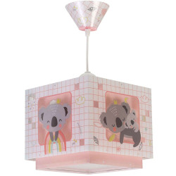 Φωτιστικό Οροφής Παιδικό Koala 63262 S Pink Ango Πολυπροπυλένιο