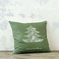 Μαξιλάρι Διακοσμητικό Χριστουγεννιάτικο (Με Γέμιση) - Boho Tree Green Nima 45X45 45x45cm