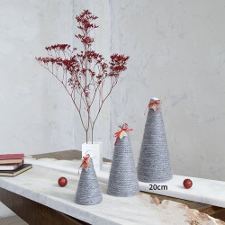 Χριστουγεννιάτικο Διακοσμητικό Δέντρο Υ: 20 cm Grey Nima