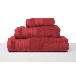 Πετσέτες Σετ 3Τμχ Σε Συσκευασία Δώρου Des. Soft Red Anna Riska Σετ Πετσέτες 30x50cm 100% Βαμβάκι