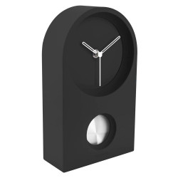 Ρολόι Τοίχου - Επιτραπέζιο KA5801BK Taut Rubberized Black Karlsson Πλαστικό