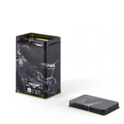 Κουτί Μεταλλικό Με Καπάκι Alumarble Small Cm.10,8x7,3 h.15,5cm Black Seletti Μέταλλο