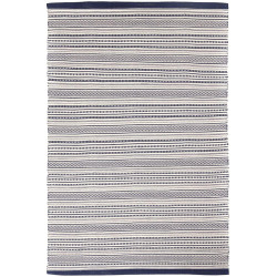 Χαλί Urban Cotton Kilim Titan Iris White-Blue Royal Carpet 130X190cm