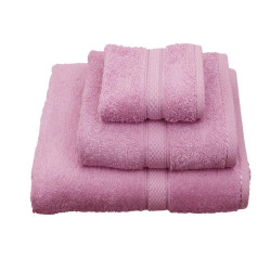 Πετσέτες Σετ 3τμχ. Classic Pink Viopros Σετ Πετσέτες 50x140cm 100&percnt; Βαμβάκι