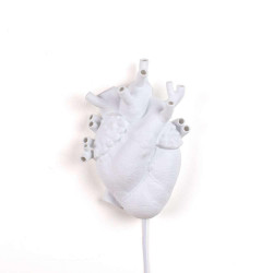 Φωτιστικό Τοίχου - Απλίκα Heart Lamp White Seletti Πορσελάνη