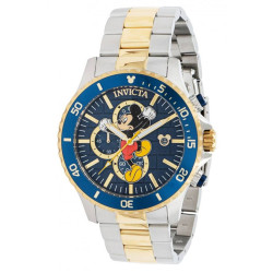 Invicta Disney Limited Edition Chronograph Quartz Blue Dial Αντρικό Ρολόι 39521