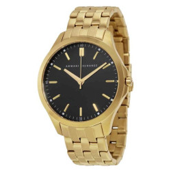 Armani Exchange Black Dial Gold-plated Men's Watch AX2145