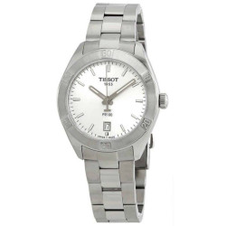Tissot PR100 Silver Dial Stainless Steel Ladies Watch T101.910.11.031.00