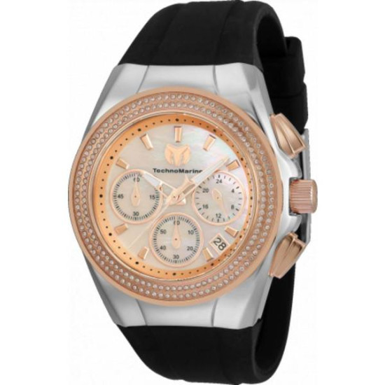 Technomarine Cruise Diva Pave Chronograph Crystal Watch TM-120044