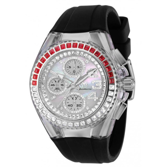 Technomarine Cruise Star Chronograph Quartz White Mother of Pearl Dial Ladies Watch TM-121056
