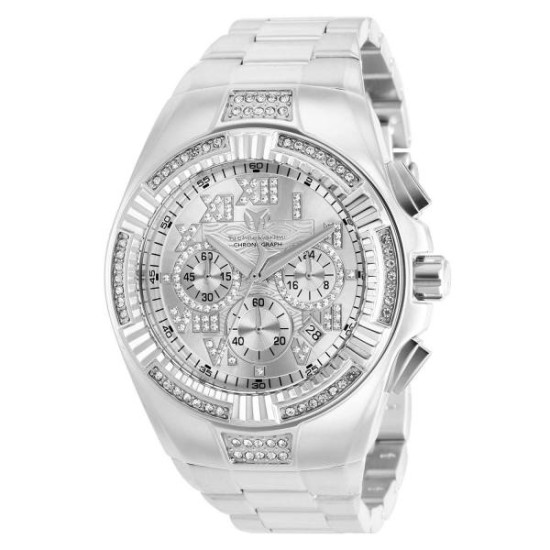 Technomarine Cruise Glitz Chronograph Quartz Crystal White Dial Men's Watch TM-121077