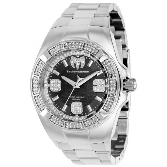 Technomarine Cruise Glitz Quartz Crystal Black Dial Men's Watch TM-121105