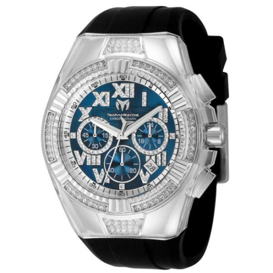 Technomarine Cruise Glitz Chronograph Quartz Crystal Blue Dial Men's Watch TM-121127
