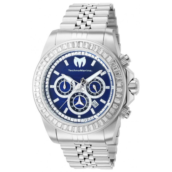 Technomarine Manta Ray Chronograph Quartz Crystal Blue Dial Men's Watch TM-221002