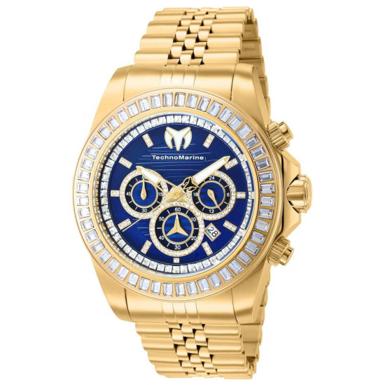 Technomarine Manta Ray Chronograph Quartz Crystal Blue Dial Men's Watch TM-221005