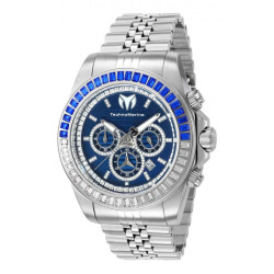 Technomarine Manta Chronograph Quartz Crystal Blue Dial Men's Watch TM-221012