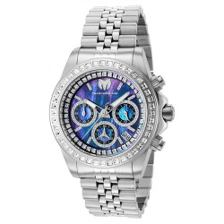 Technomarine Manta Ray Chronograph Quartz Crystal Blue Mother of Pearl Dail Ladies Watch TM-221023