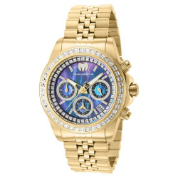 Technomarine Manta Ray Chronograph Quartz Crystal Mother of Pearl Dal Ladies Watch TM-221025