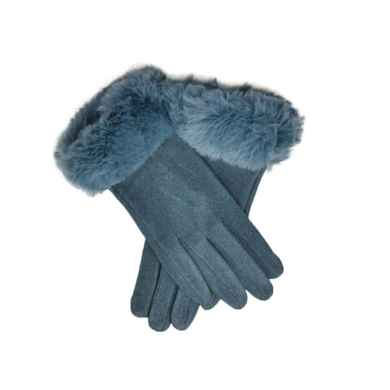 Γυναικεία γάντια με γούνα