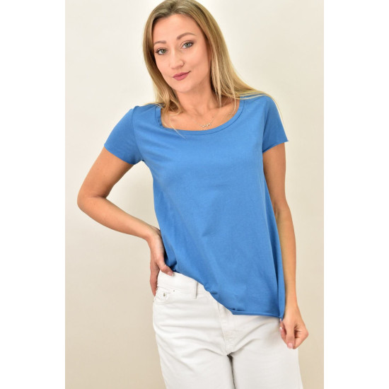  Γυναικεία μπλούζα με στρογγυλή λαιμόκομψη