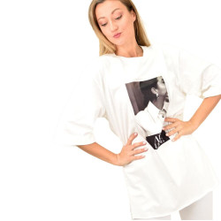 Γυναικεία μπλούζα με τύπωμα The Art of Living oversized