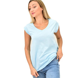 Γυναικεία μπλούζα με V λαιμόκομψη