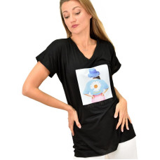  Γυναικεία μπλούζα με τύπωμα optimistic mood