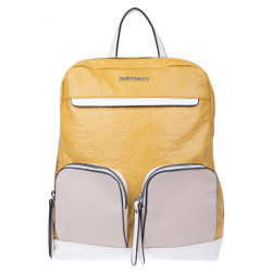 Τσάντα καθημερινή BACK PACK DUKIDASO T6243 σε Κίτρινη απόχρωση