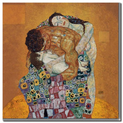 The Familly by Klimt overpainted --80X80 cm.