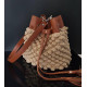 Handmade pouch leather elements